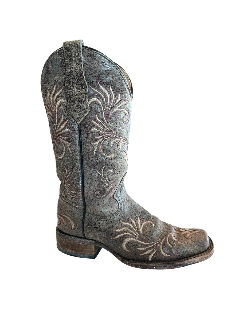 Circle G Corral Western Boots brown beige Filigree Womens Sz 6.5    3189.26